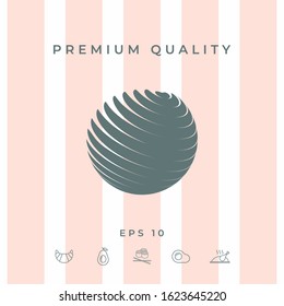 Earth logo symbol. Graphic elements for your design