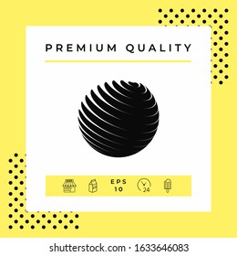 Earth logo symbol. Graphic elements for your design