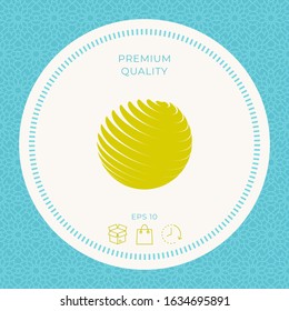 Earth logo symbol. Graphic elements for your design