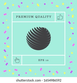 Earth logo symbol. Graphic elements for your design