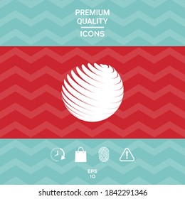 Earth logo symbol. Graphic elements for your design