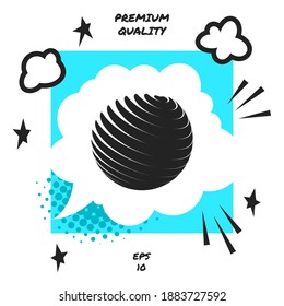 Earth logo symbol. Graphic elements for your design