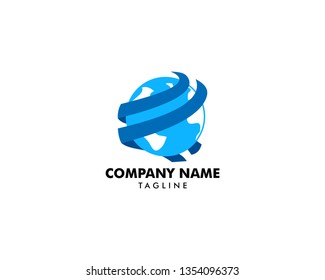 Earth logo template