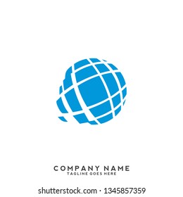Earth logo template Globe sign