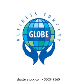 Earth  logo template. Globe sign