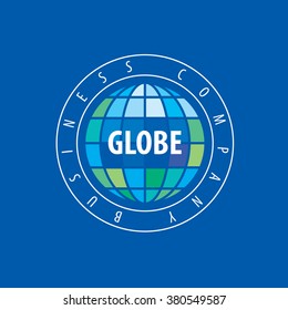 Earth  logo template. Globe sign