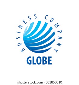 Earth  logo template. Globe sign