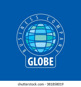Earth  logo template. Globe sign