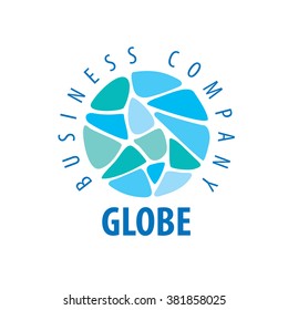 Earth  logo template. Globe sign