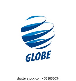 Earth  logo template. Globe sign