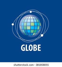 Earth  logo template. Globe sign