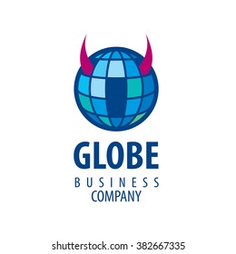 Earth  logo template. Globe sign