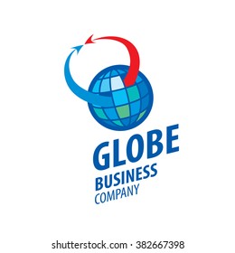 Earth  logo template. Globe sign