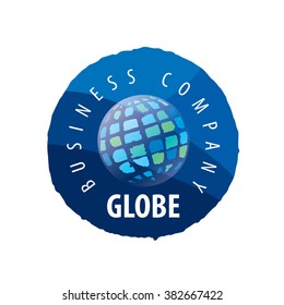 Earth  logo template. Globe sign