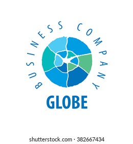 Earth  logo template. Globe sign