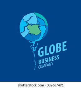 Earth  logo template. Globe sign