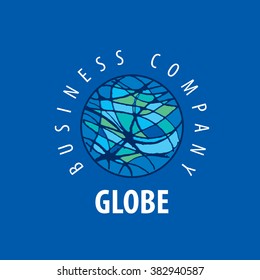 Earth  logo template. Globe sign