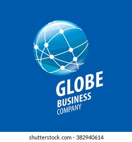 Earth  logo template. Globe sign