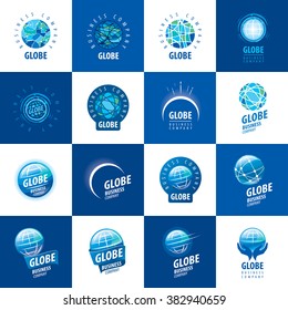 Earth  logo template. Globe sign