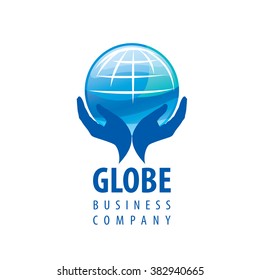 Earth  logo template. Globe sign