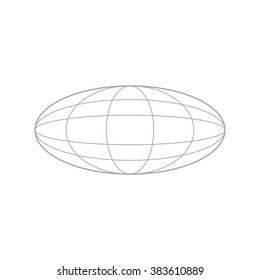 Earth logo template. Globe sign. Globe earth icon