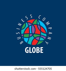 Earth logo template. Globe sign