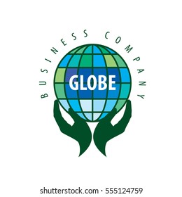 Earth logo template. Globe sign
