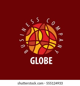 Earth logo template. Globe sign