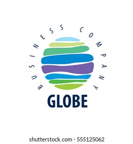 Earth logo template. Globe sign