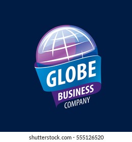 Earth logo template. Globe sign