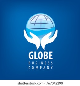 Earth logo template. Globe sign