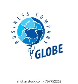 Earth logo template. Globe sign