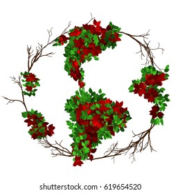 Earth made with leaves