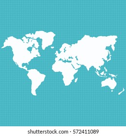 Earth map for bussines. Dots background