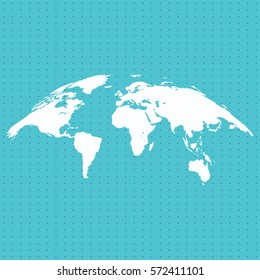 Earth map for bussines. Dots background
