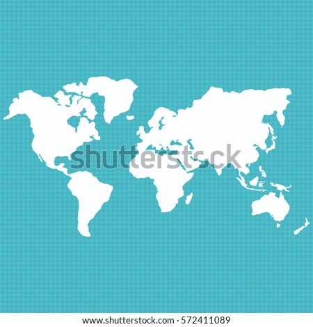 Earth map for bussines. Dots background