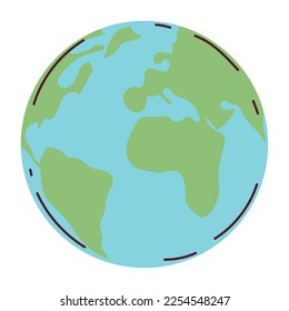 earth map icon white background