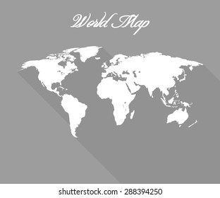 Earth map on a black background vector illustration