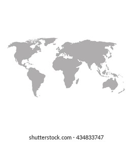 earth map outline silhouette world