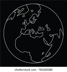 earth map vector 