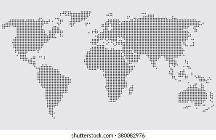 Earth map . Vector illustration