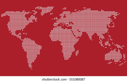 Earth map . Vector illustration