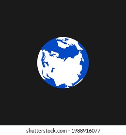 earth map vector illustration isolated