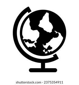 Earth Map World Icon, Vektorgrafik
