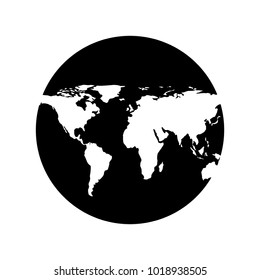 earth maps isolated icon
