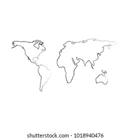 earth maps isolated icon