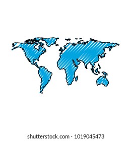 earth maps isolated icon