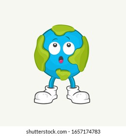 Earth mascot in vector, illustration