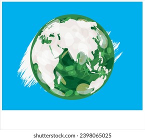 Earth modern abstract vector illustration