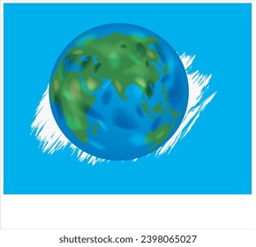 Earth modern abstract vector illustration